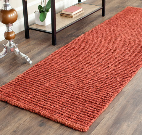 safavieh clearance natural fiber solid nf447c rust rug