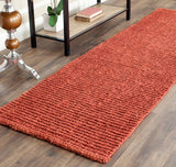 safavieh clearance natural fiber solid nf447c rust rug