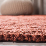 safavieh clearance natural fiber solid nf447c rust rug