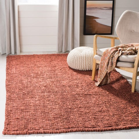 safavieh clearance natural fiber solid nf447c rust rug