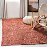 safavieh clearance natural fiber solid nf447c rust rug
