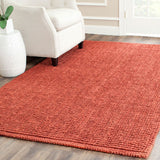 safavieh clearance natural fiber solid nf447c rust rug