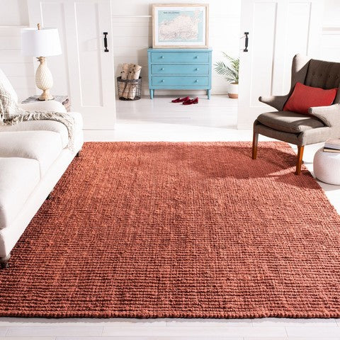 safavieh clearance natural fiber solid nf447c rust rug