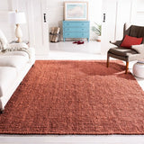 safavieh clearance natural fiber solid nf447c rust rug