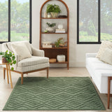 nourison versatile nrv01 green rug