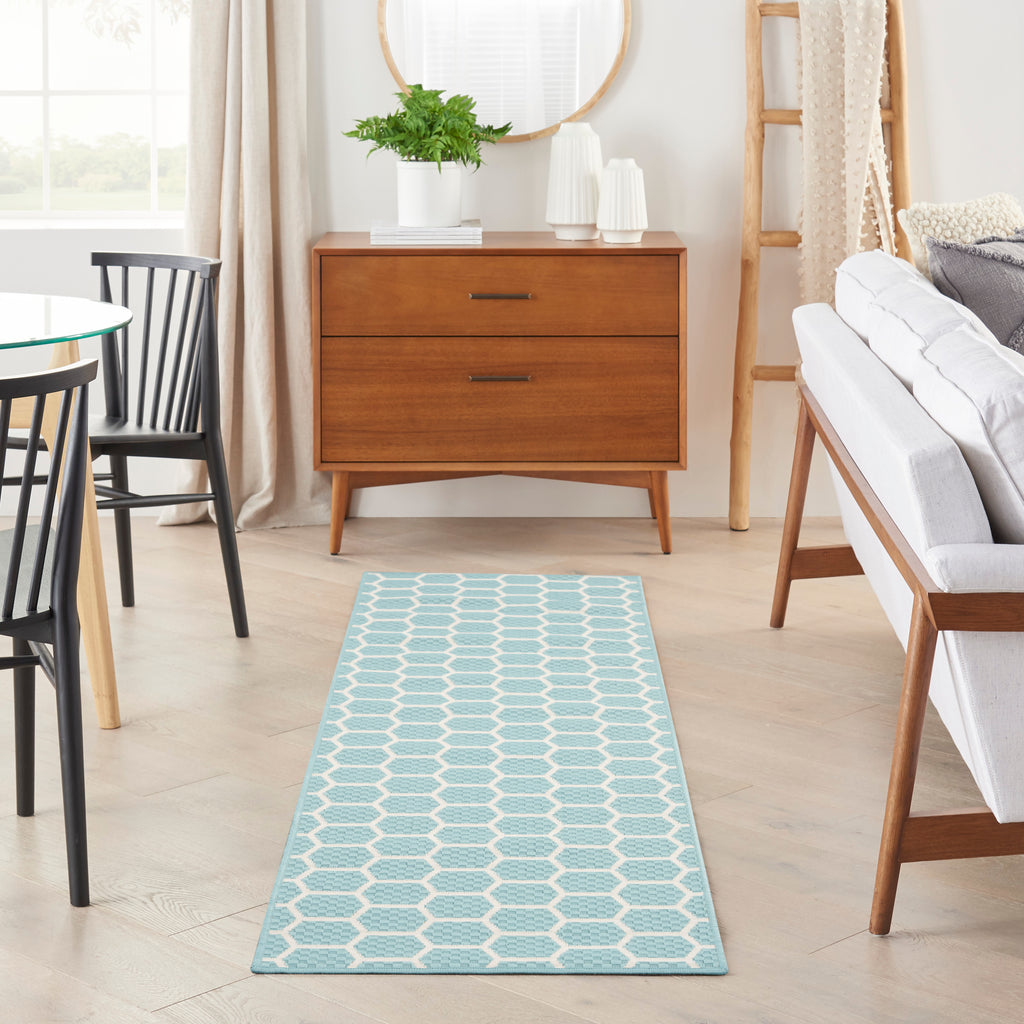 nourison twist reversible tws01 aqua rug