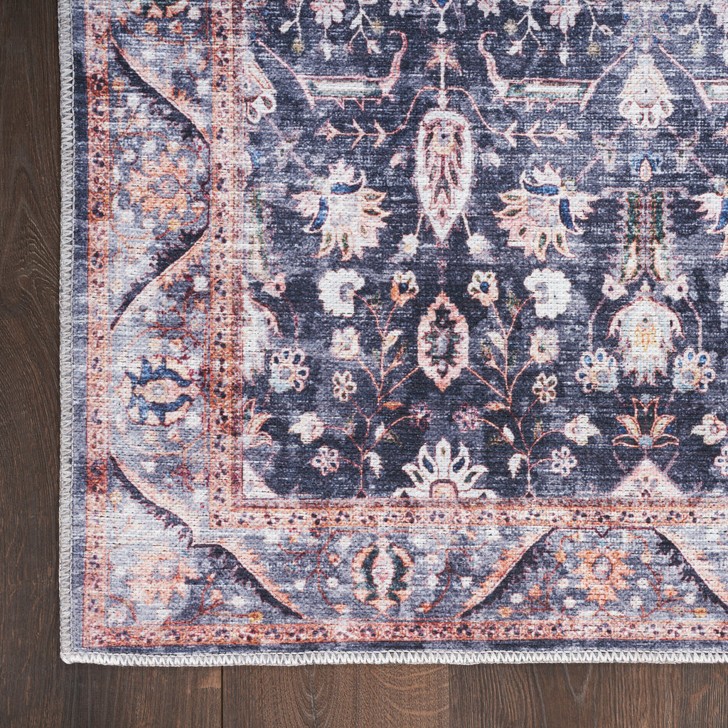 nourison grand washables grw06 navy ivory rug