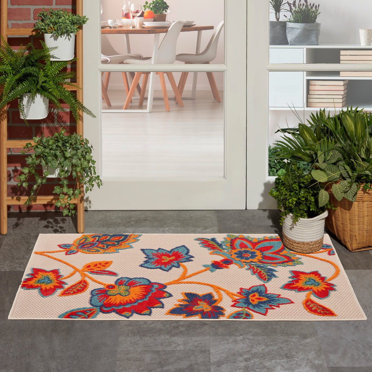 nourison aloha alh31 multicolor rug