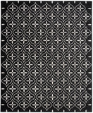 nourison nourison essentials nre04 black ivory rug