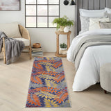 nourison aloha alh18 navy multicolor rug
