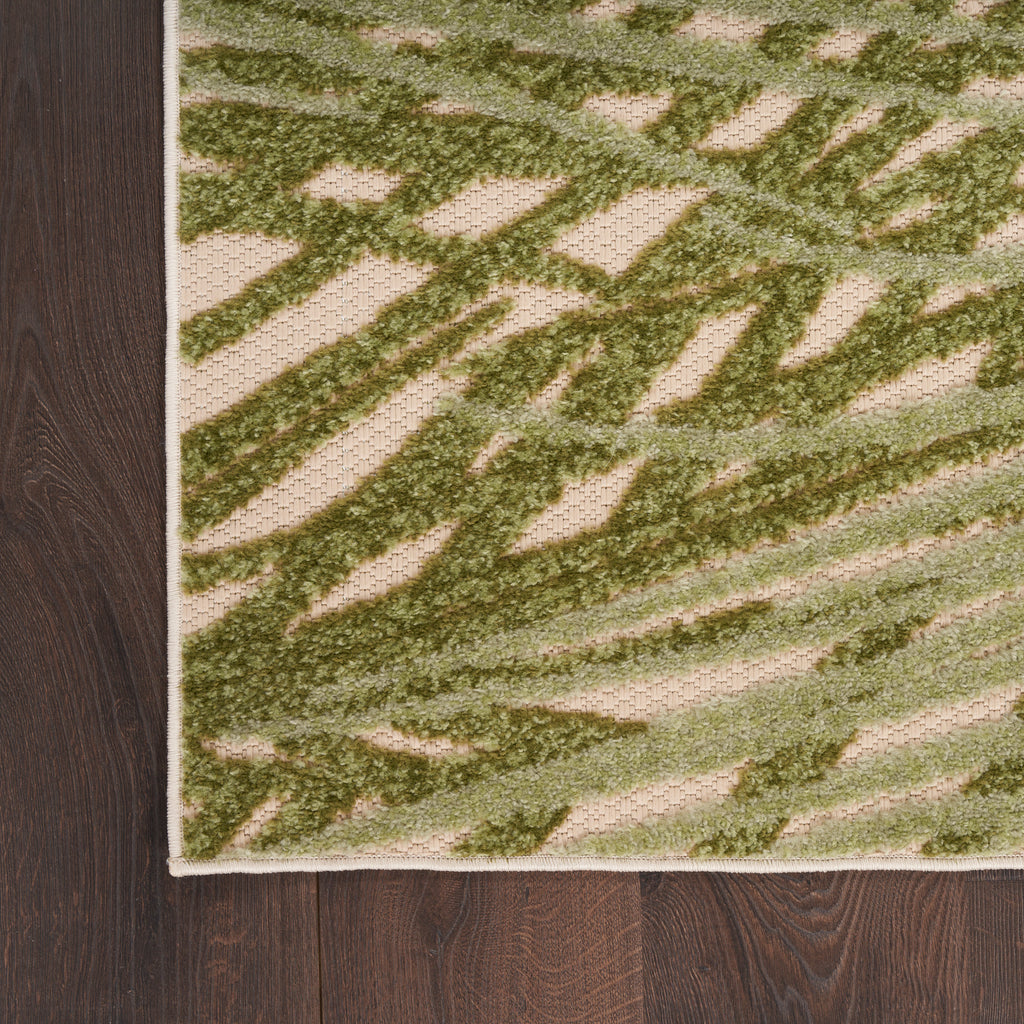 nourison aloha alh41 ivory green rug