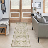 nourison astra machine washable asw11 ivory green rug