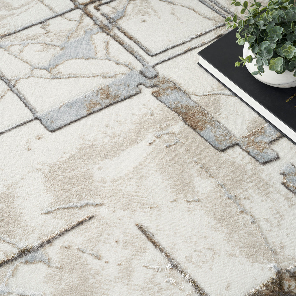 nourison glitz glz02 ivory grey rug