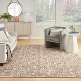 nourison serenity home srh04 mocha ivory rug