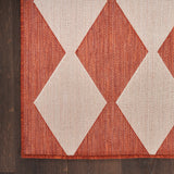 nourison positano pos04 terracotta rug