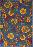 nourison aloha alh17 navy multicolor rug