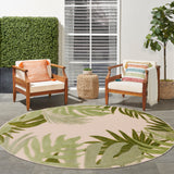 nourison aloha alh40 ivory green rug