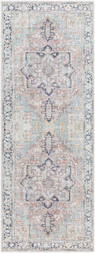 Hauteloom Nisa NISA Brick Red Machine Made Polyester Rug