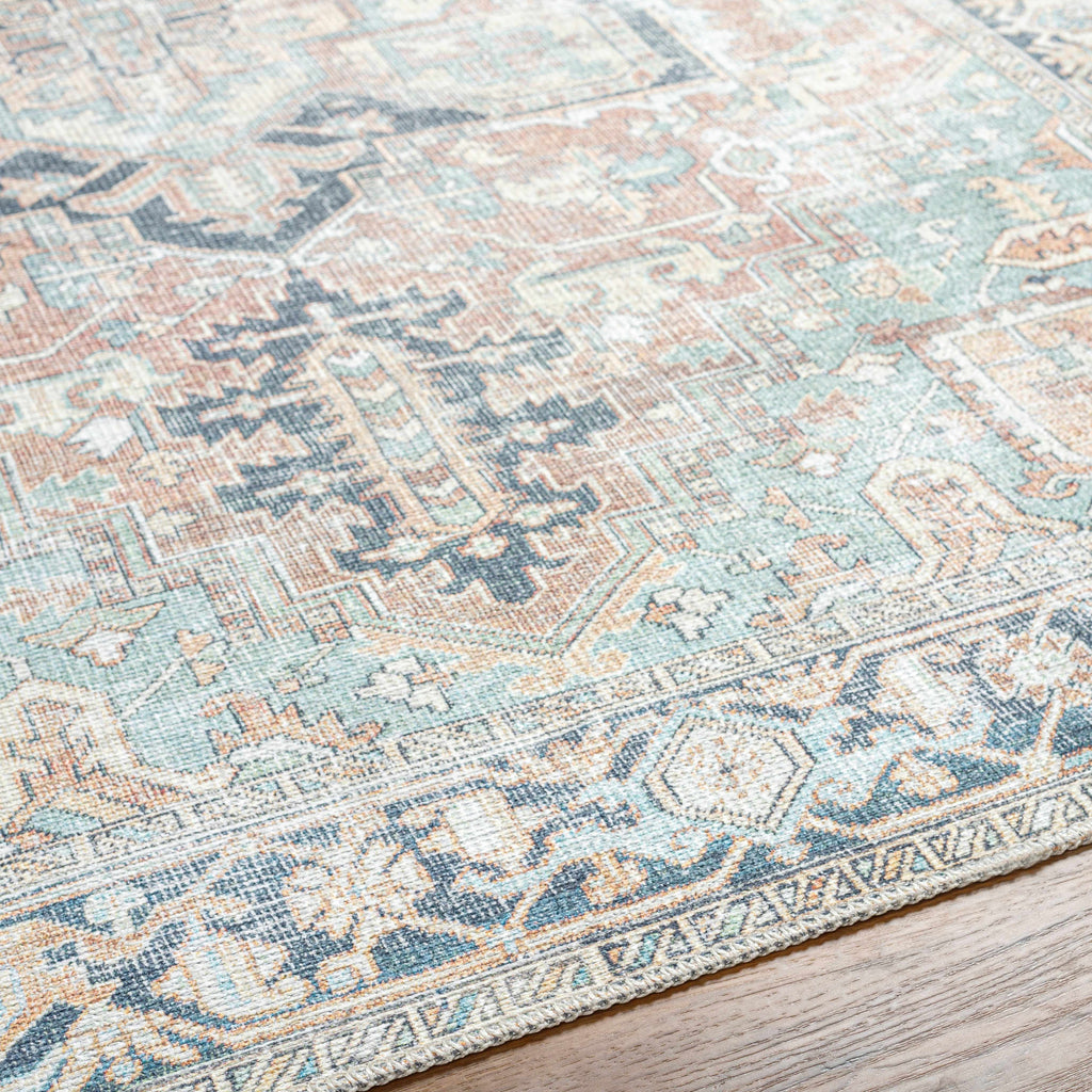 Hauteloom Nisa NISA Brick Red Machine Made Polyester Rug