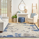 nourison aloha alh32 blue grey rug