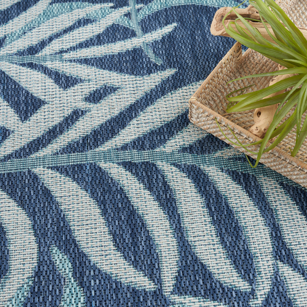 nourison garden oasis goa01 navy rug