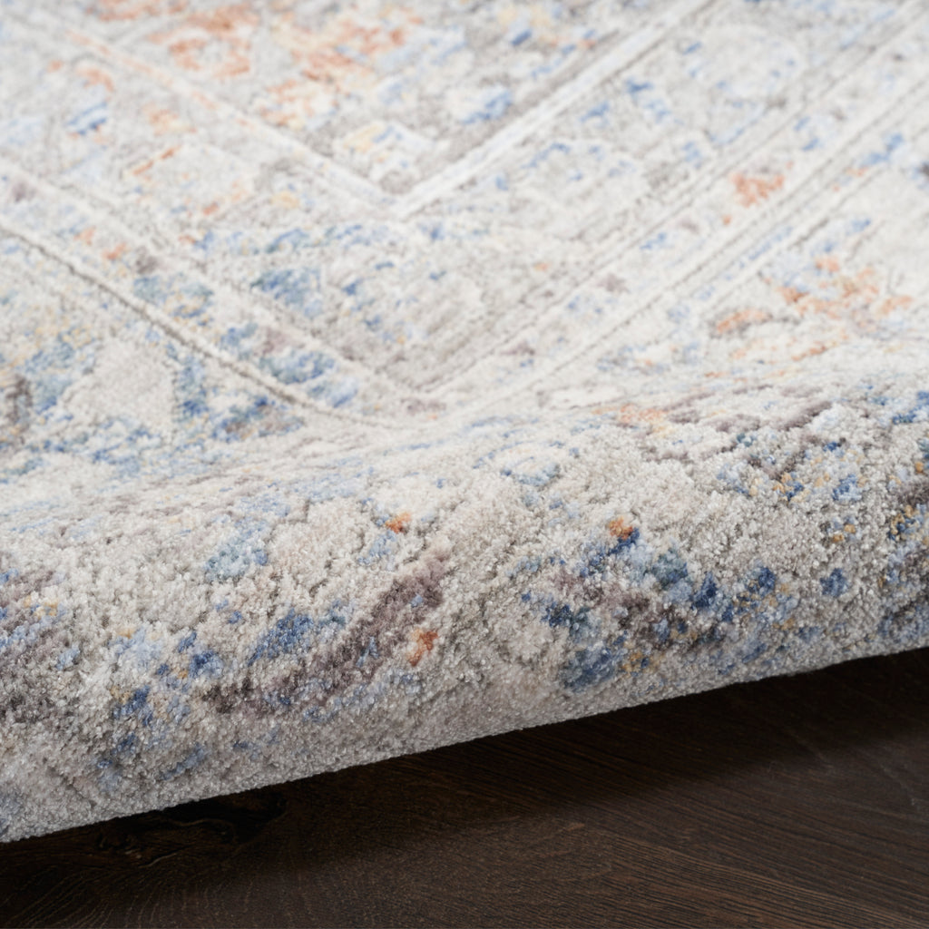 nourison elegant heirlooms elh01 grey gold rug