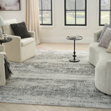 nourison harmony hay01 ivory charcoal rug