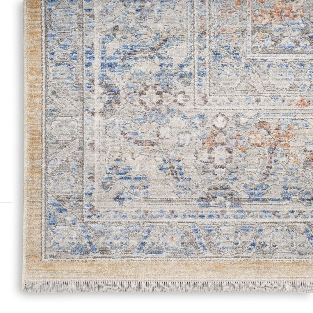 nourison elegant heirlooms elh01 grey gold rug