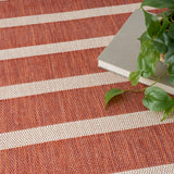 nourison positano pos03 terracotta ivory rug