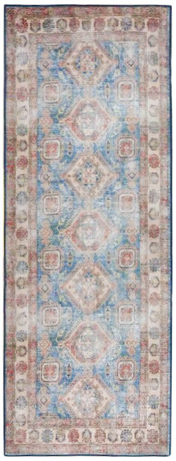 nourison fulton ful08 blue ivory rug