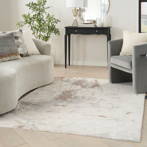 nourison desire dsr04 cream grey rug