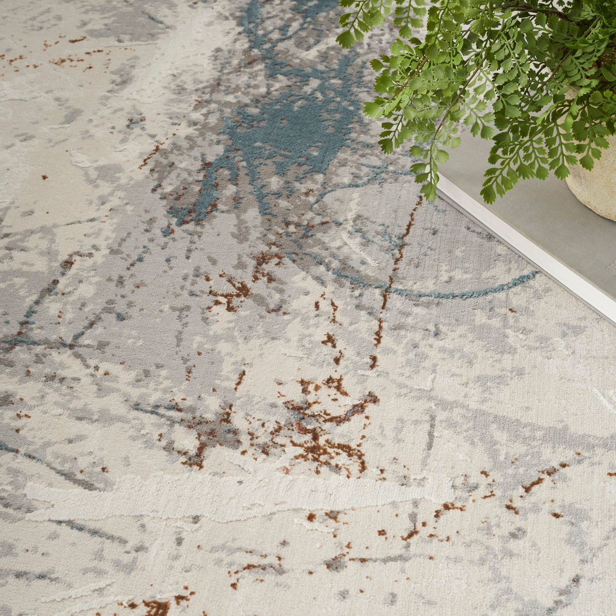 nourison desire dsr04 ivory grey blue rug