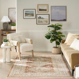 nourison pardis prd04 rust rug
