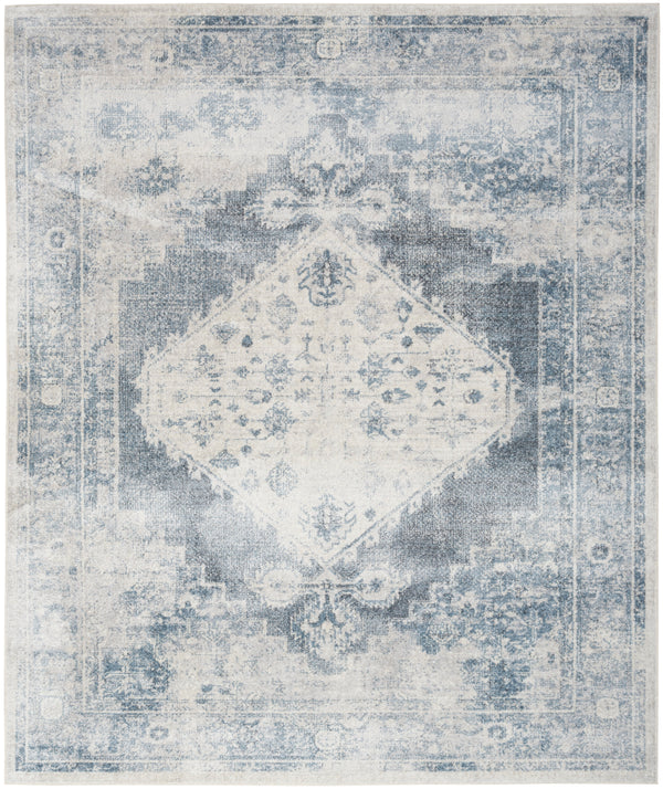nourison astra machine washable asw11 blue ivory rug