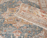 nourison sahar shr06 ivory blue rug
