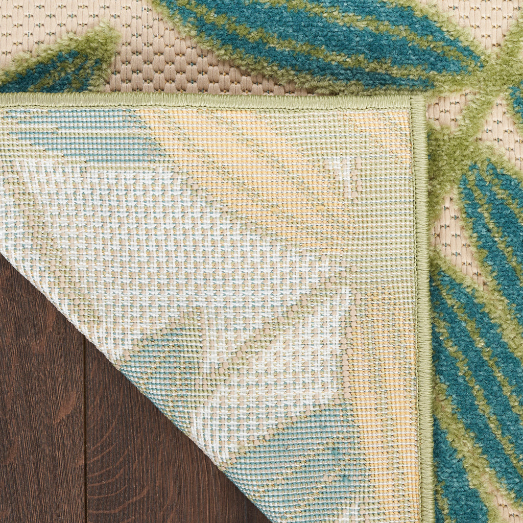 nourison aloha alh18 green multicolor rug