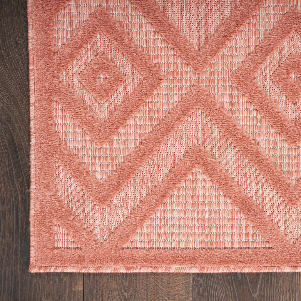 nourison versatile nrv01 coral orange rug