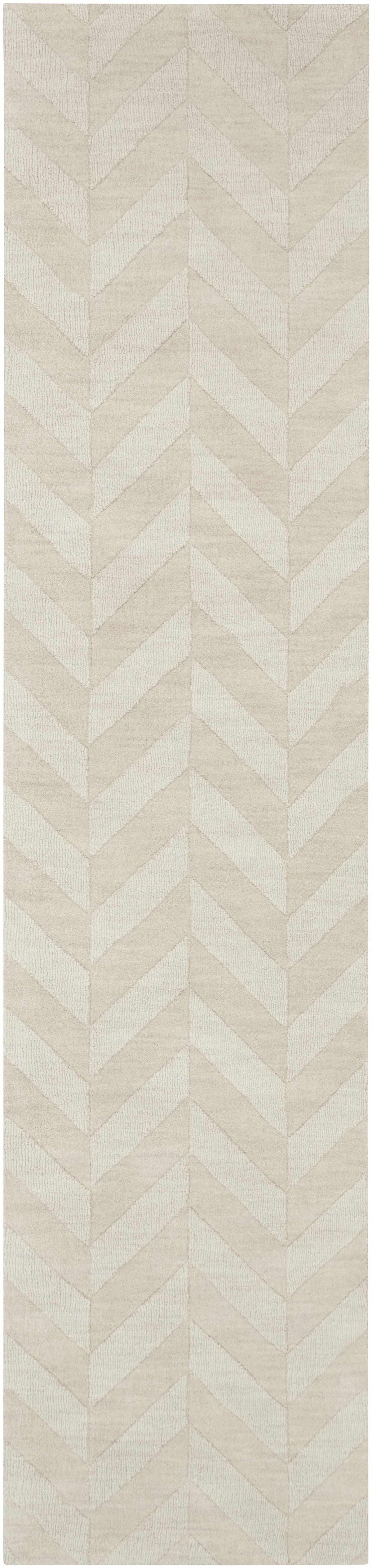 Hauteloom Normalville NORMA Beige Loom Knotted Wool Rug