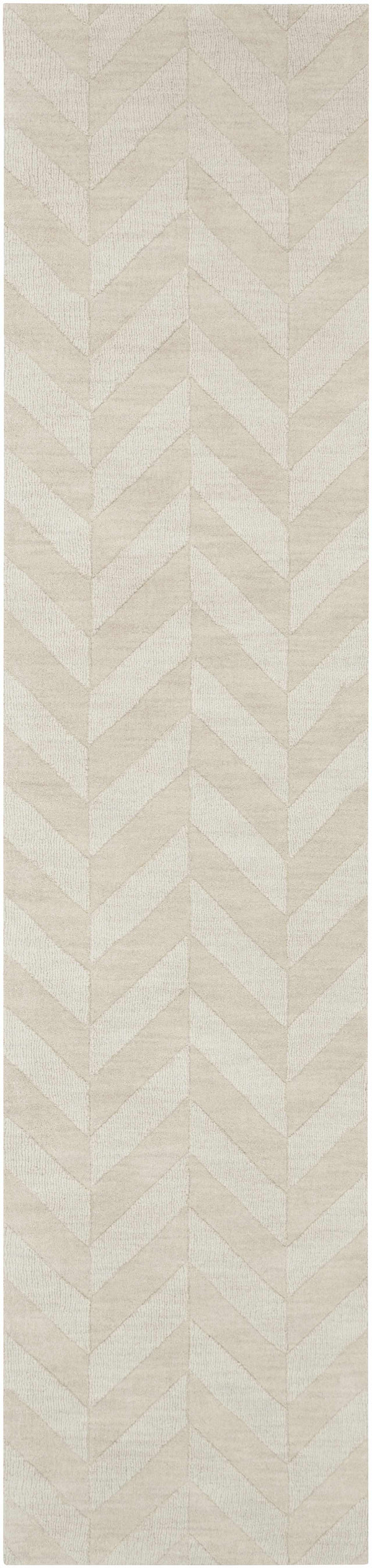 Hauteloom Normalville NORMA Beige Loom Knotted Wool Rug