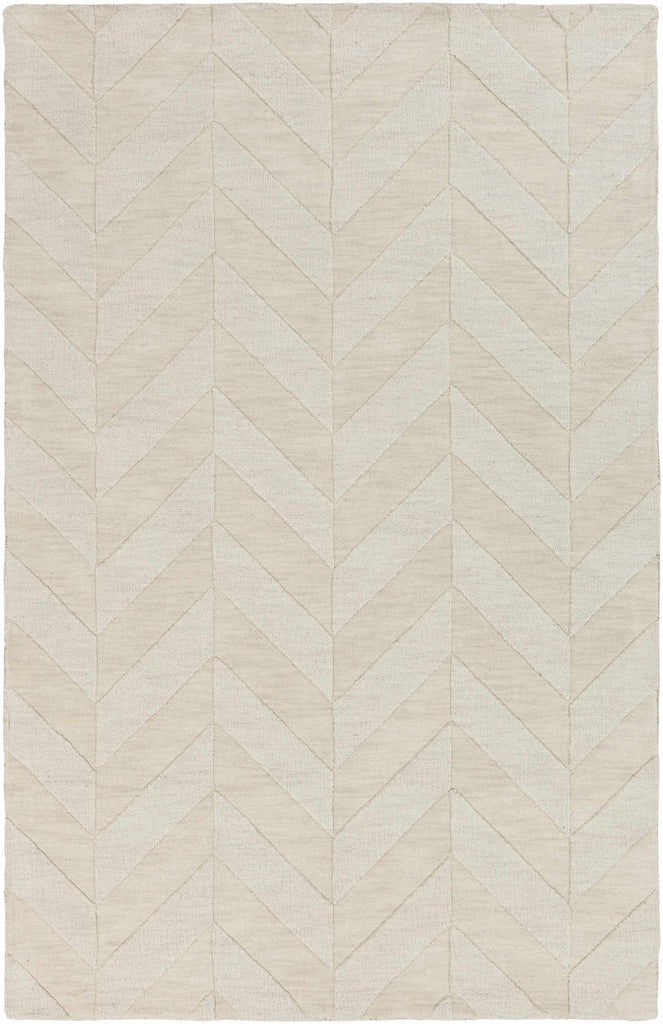 Hauteloom Normalville NORMA Beige Loom Knotted Wool Rug