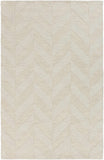 Hauteloom Normalville NORMA Beige Loom Knotted Wool Rug