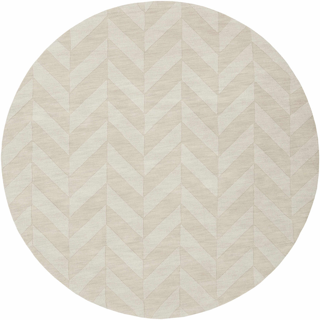 Hauteloom Normalville NORMA Beige Loom Knotted Wool Rug