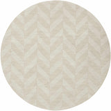 Hauteloom Normalville NORMA Beige Loom Knotted Wool Rug