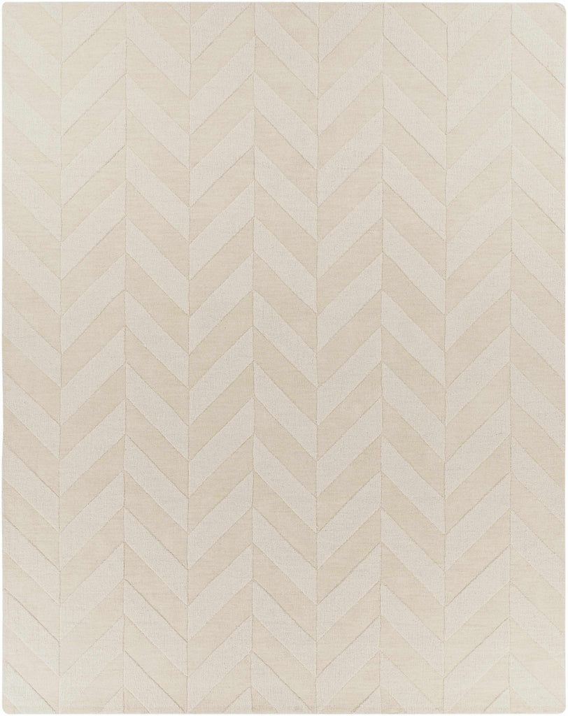 Hauteloom Normalville NORMA Beige Loom Knotted Wool Rug