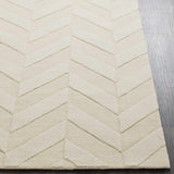 Hauteloom Normalville NORMA Beige Loom Knotted Wool Rug