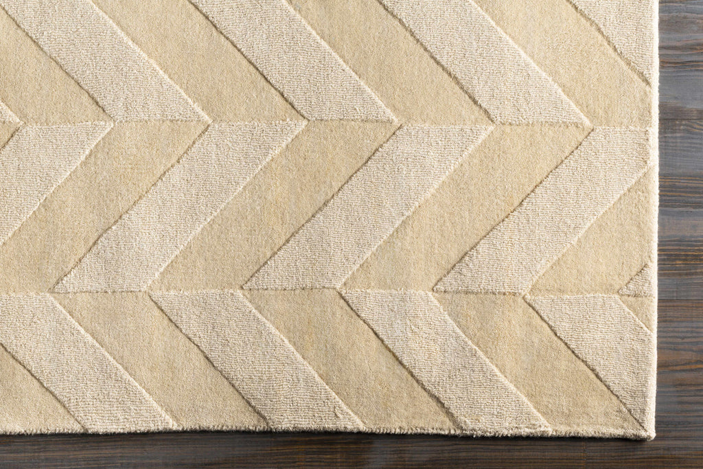 Hauteloom Normalville NORMA Beige Loom Knotted Wool Rug