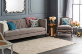 Hauteloom Normalville NORMA Beige Loom Knotted Wool Rug