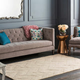 Hauteloom Normalville NORMA Beige Loom Knotted Wool Rug