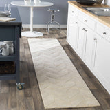 Hauteloom Normalville NORMA Beige Loom Knotted Wool Rug