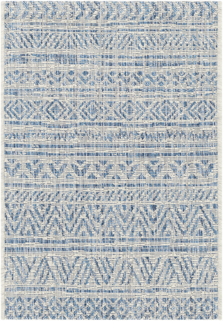 Hauteloom Novato NOV Blue Machine Made Polypropylene Rug